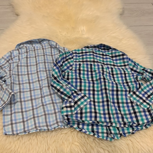 Joe Fresh & George Button-Down Striped Dress Shirts Blue/Gray/Turquoise 12-18M - Picture 8 of 8